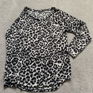 Long Sleeve Leopard Top